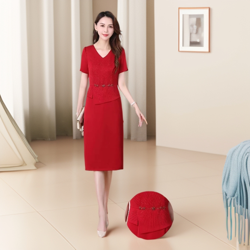 金丹妮喜婆婆2025新款婚礼旗袍中年结婚礼服裙子气质时尚显瘦