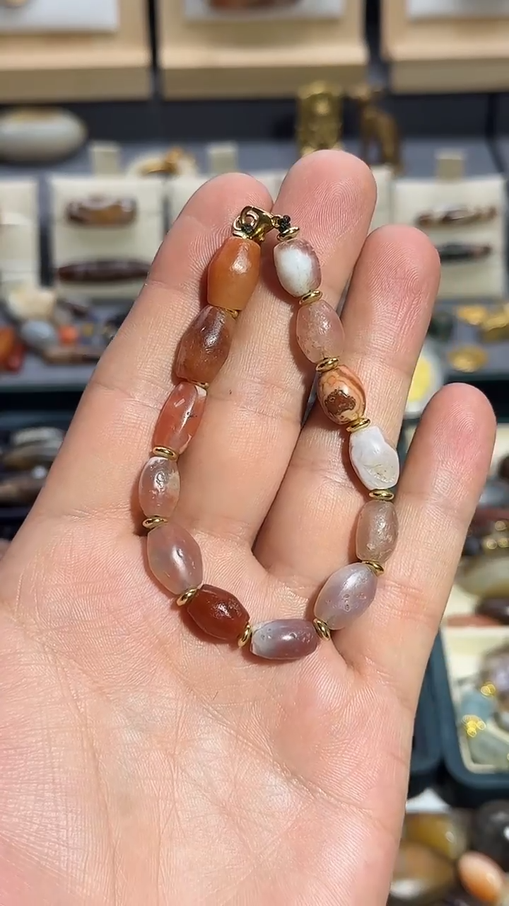 【闪购商品】玛瑙/玉髓手串未镶嵌玛瑙