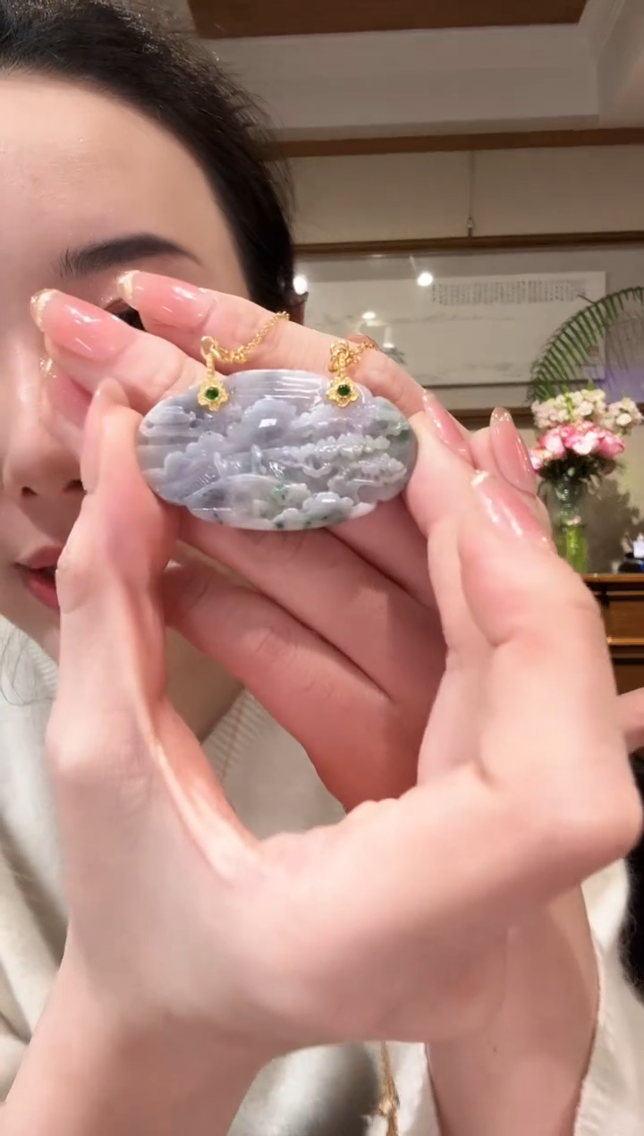 【闪购商品】翡翠颈饰未镶嵌国风