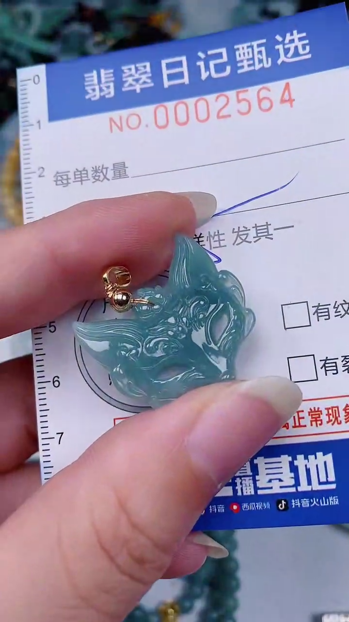 翡翠未镶嵌颈饰00002564