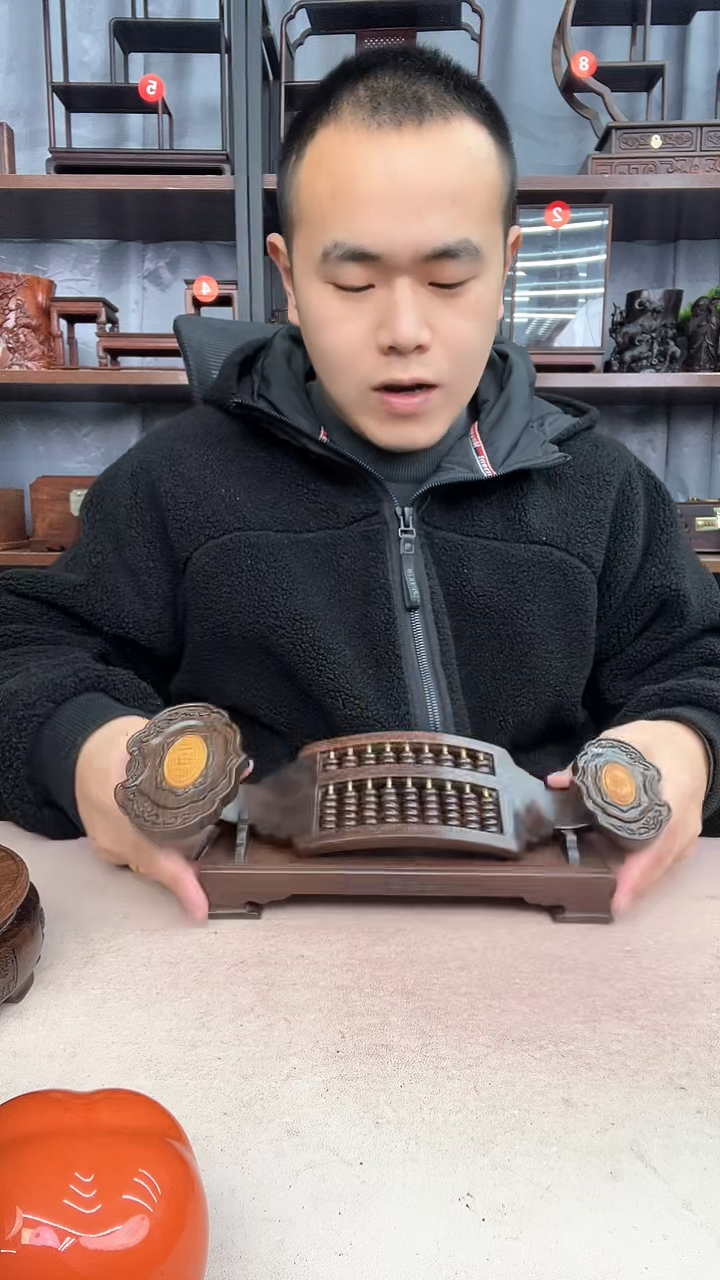 【闪购商品】乌木类端景台小李子红木工艺品