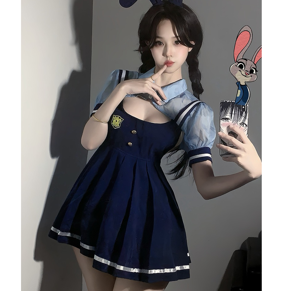 心跳加速：左滑看我的甜心kitty睡衣兔女郎网红感可出门居家服女