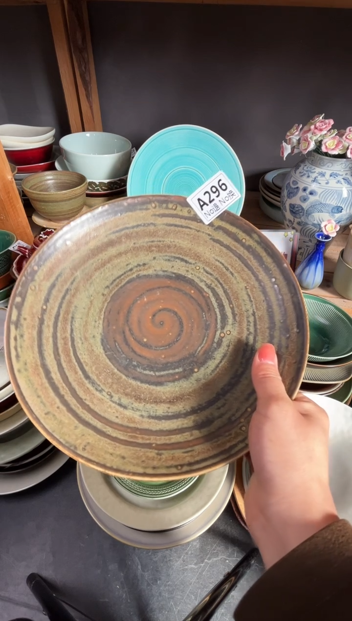 瓷片童*?a296志野手刷浅盘福利