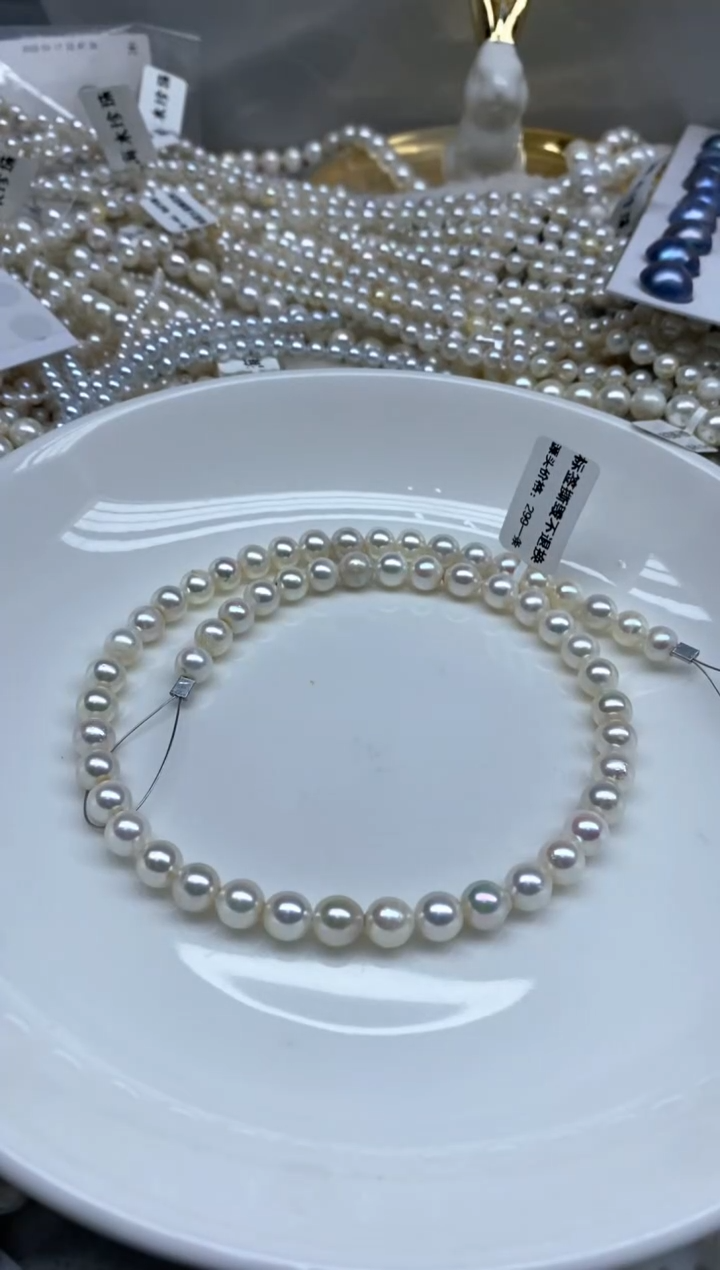 未镶嵌颈饰海水珍珠7-8