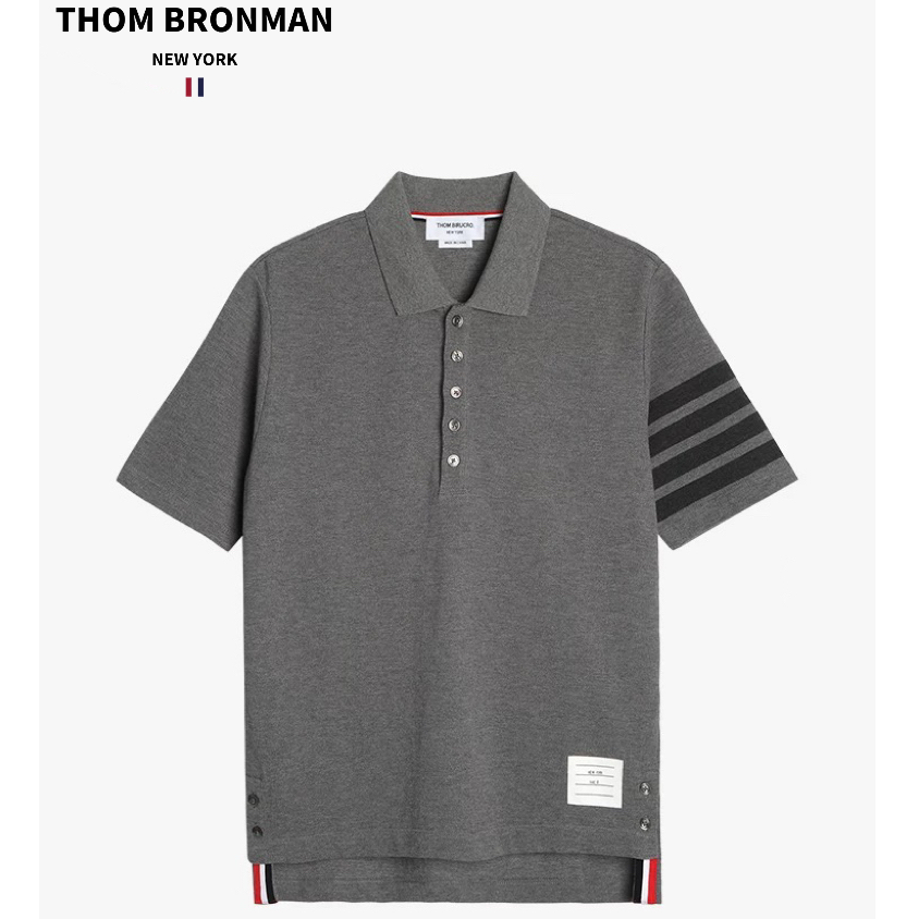 TB【官方正品】汤姆布郎THOMBRONMAN/男士Polo短袖夏季T恤翻领透气