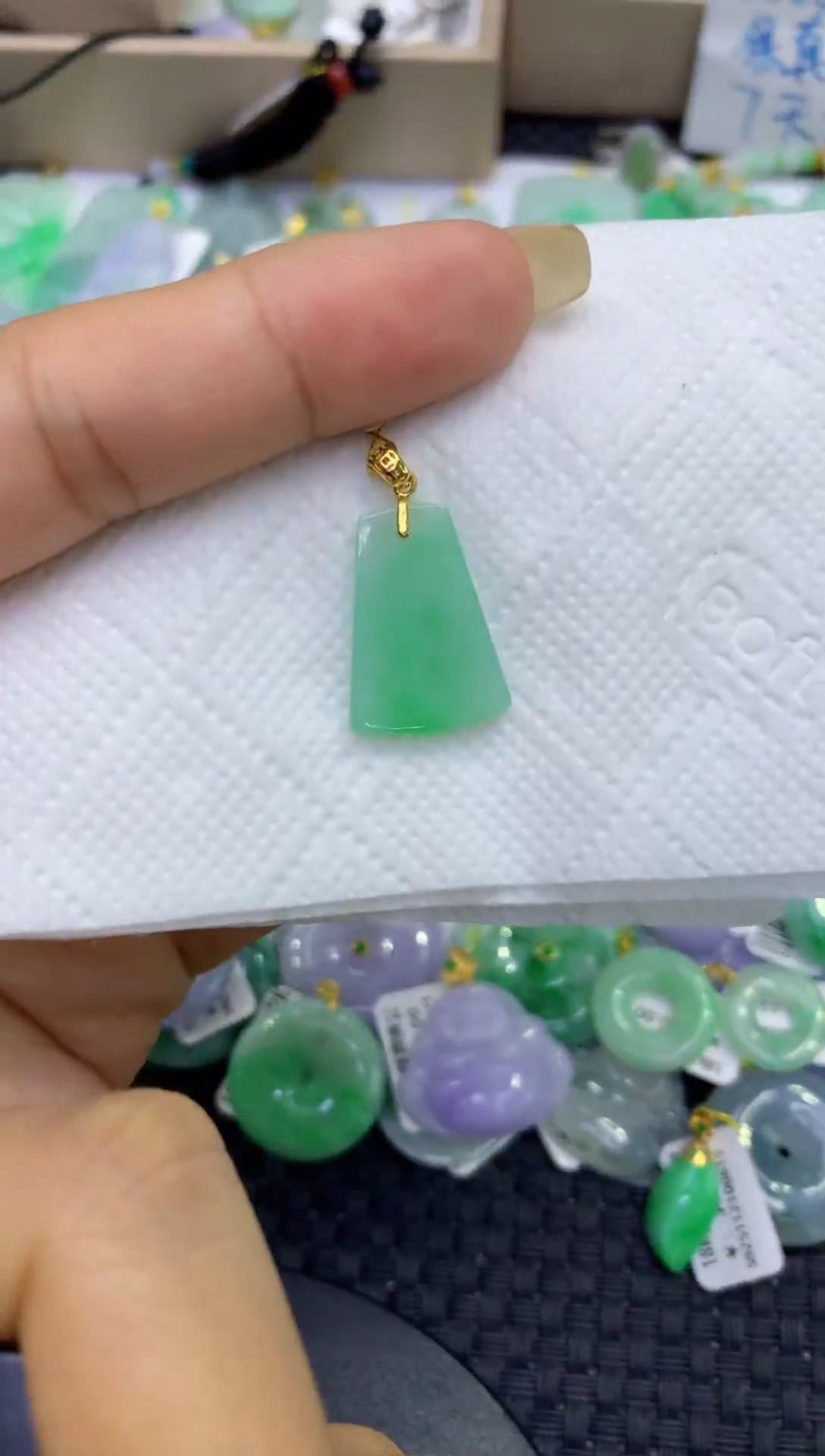 颈饰未镶嵌翡翠天然缅甸A货翡翠