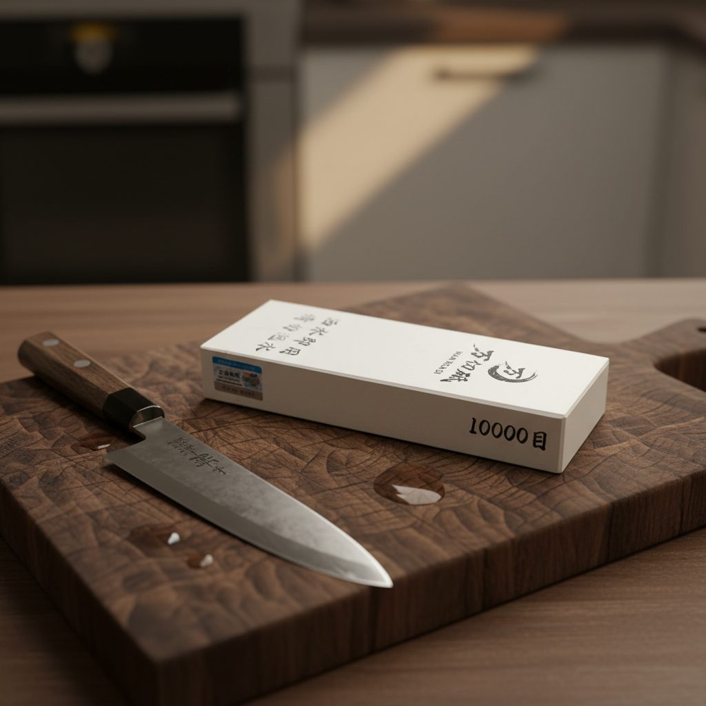 【直播福利】10000目精细磨刀石浇筑砥石白刚玉高镜面厨房后厨必备