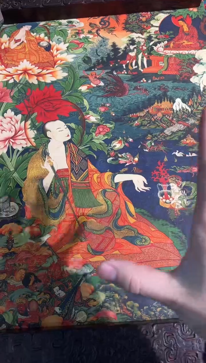 卷轴画路路的唐卡tk160