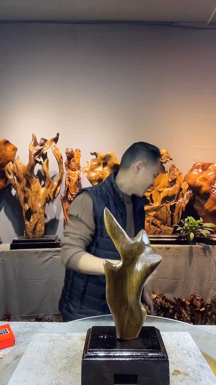 金丝楠前****量小叶桢楠随行摆件9