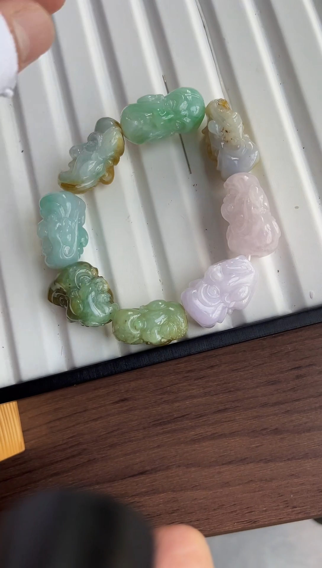 散珠翡翠翡翠手串罗汉