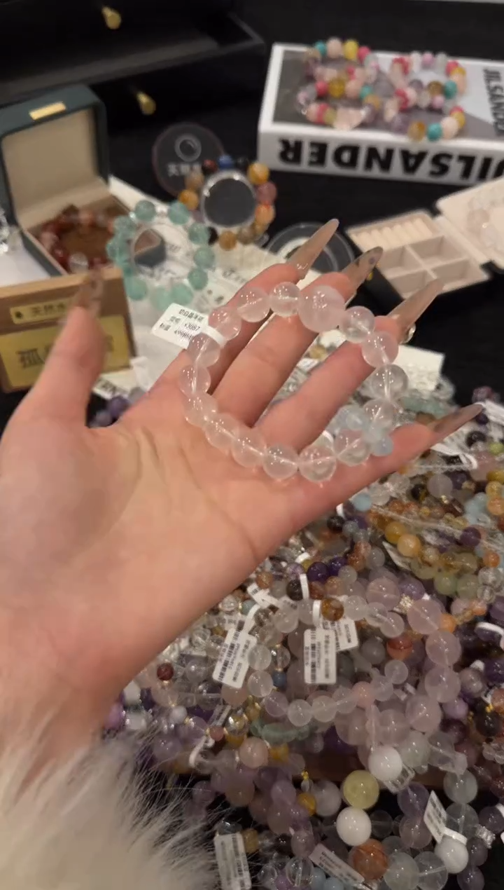 合金手链水晶奶白晶x3087