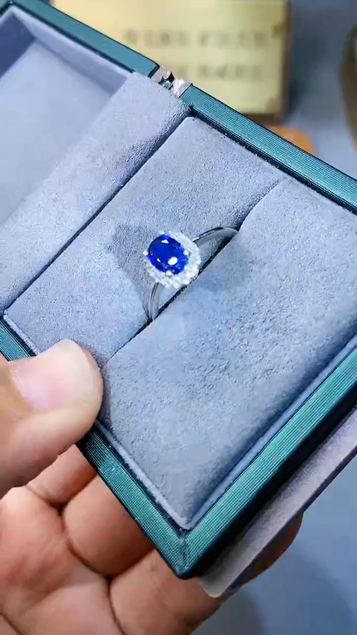 【闪购商品】蓝宝石戒指银S925镶嵌354