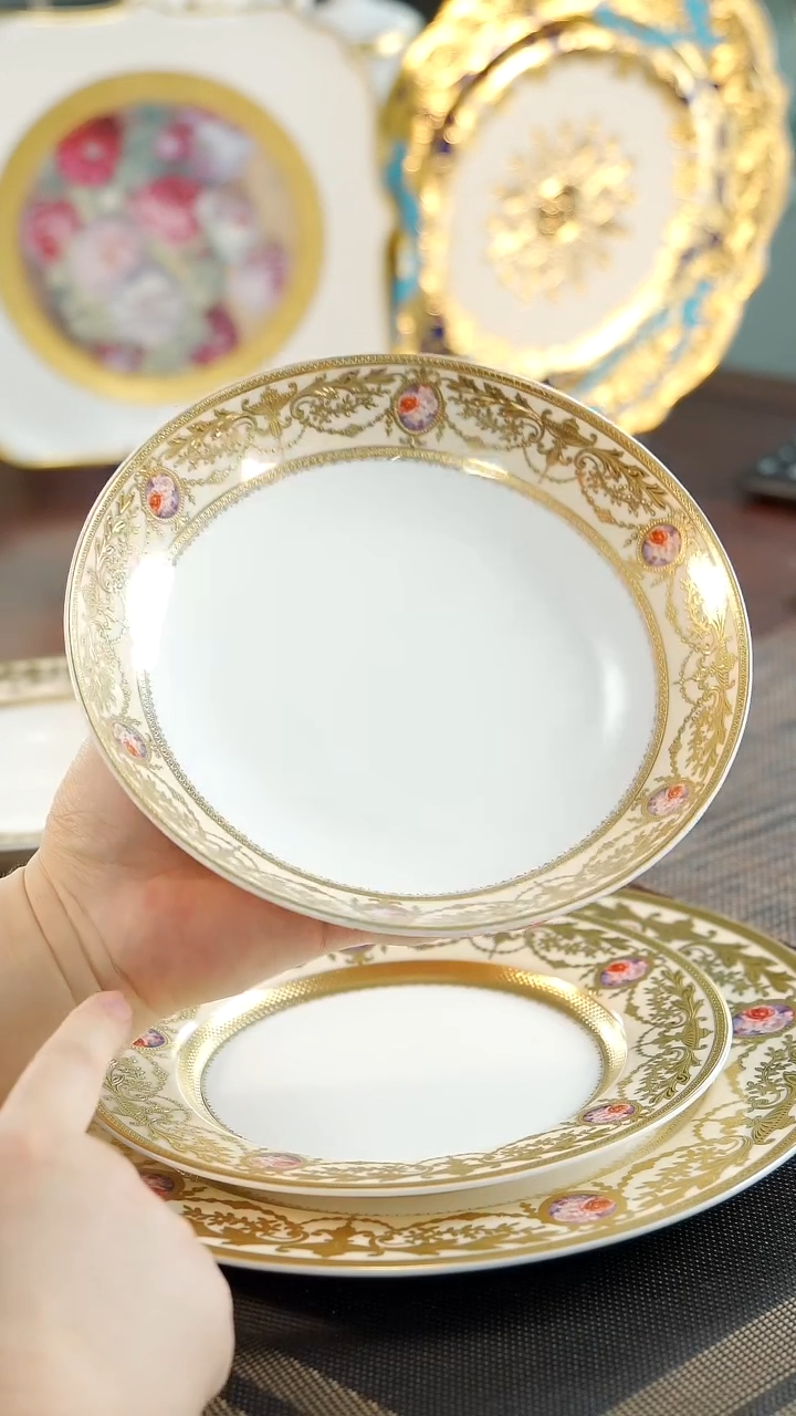 【闪购商品】瓷片8英寸深菜盘 福利价