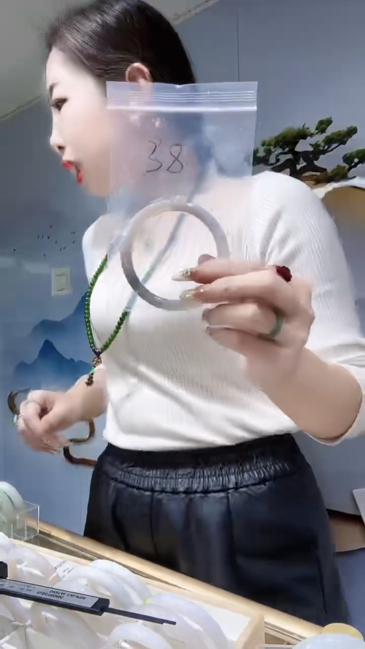 【闪购商品】玛瑙/玉髓手镯未镶嵌白月光62-63 圈口