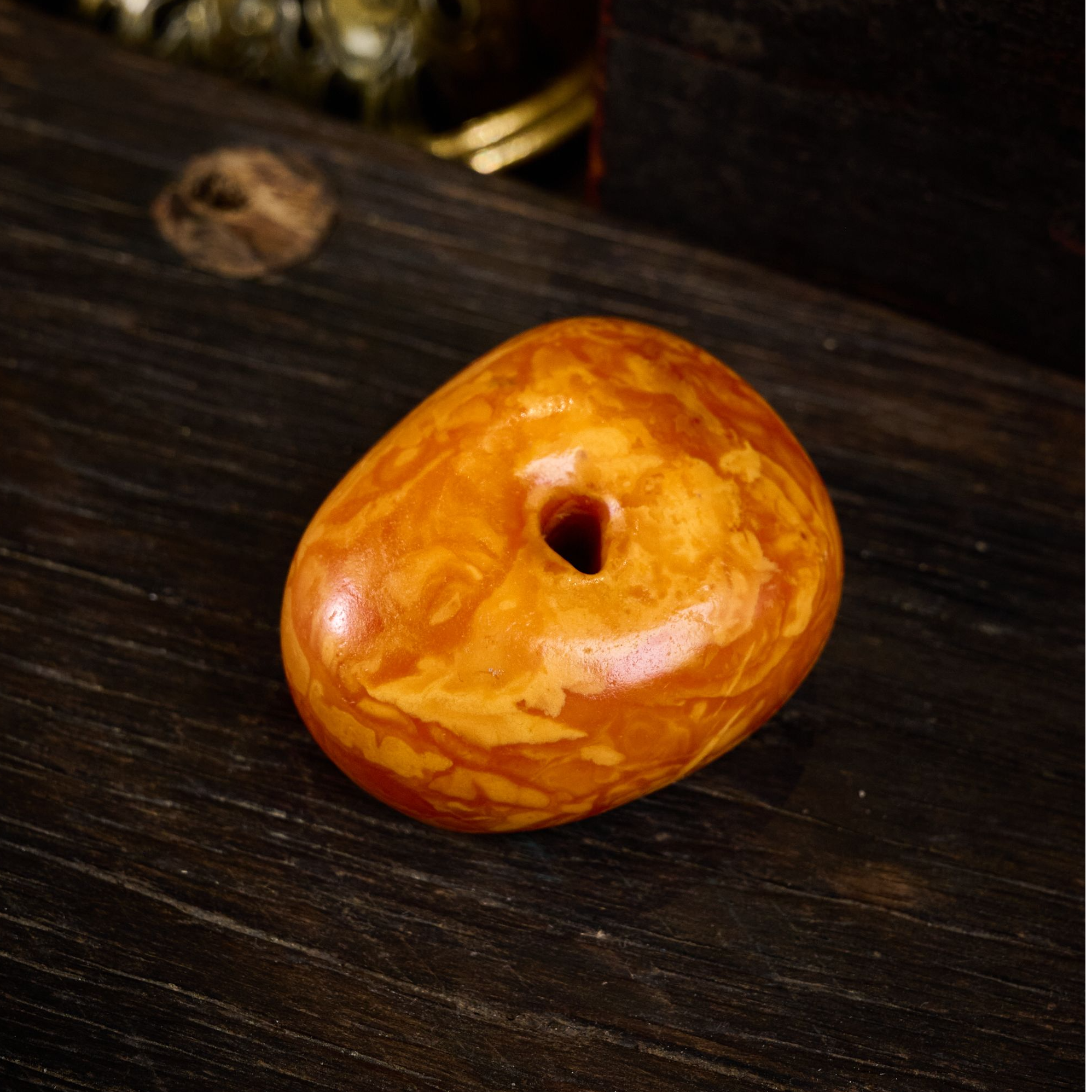 鹏哥老蜡老蜜蜡西亚老蜡蜜蜡吊坠天然纯饼子墩子平安扣项链女保真