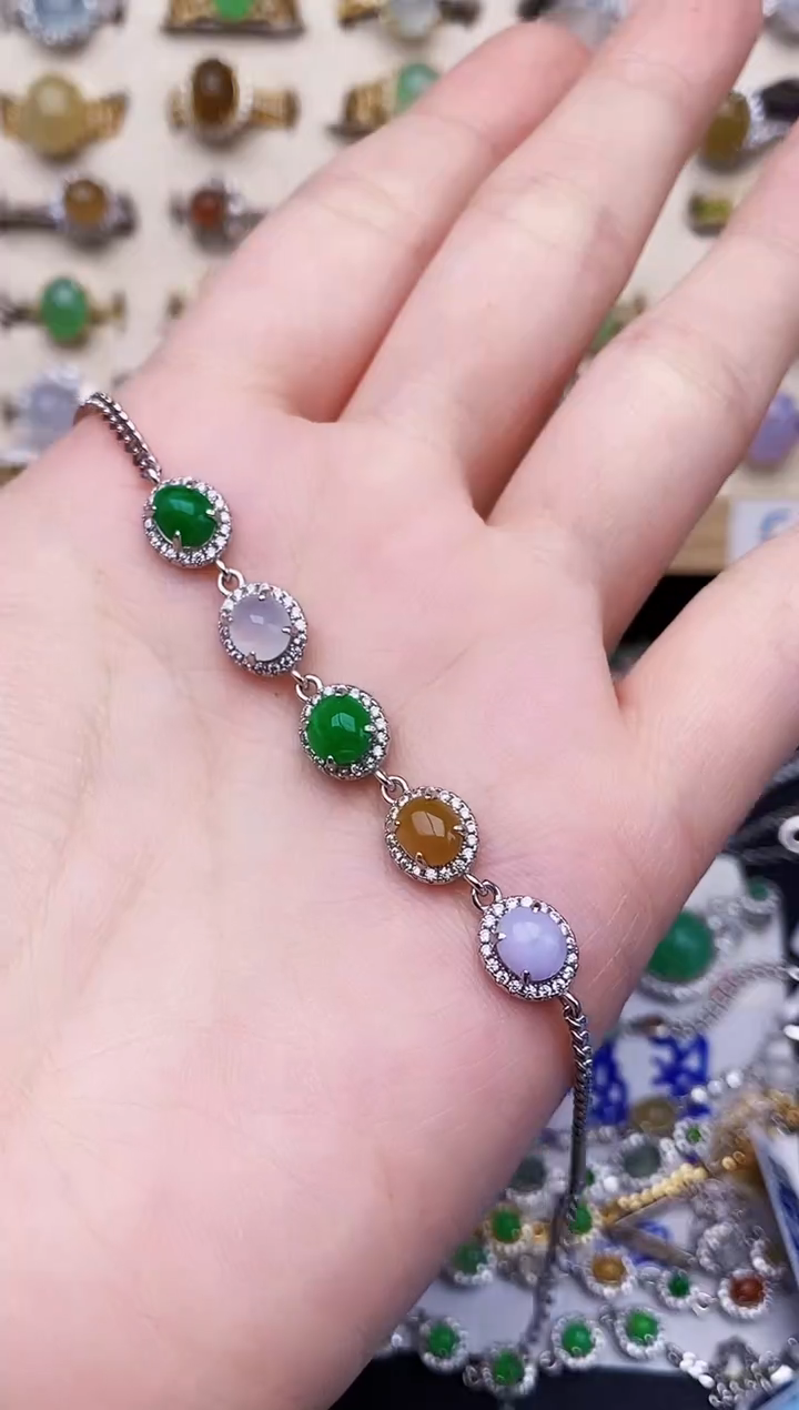 银S925镶嵌戒指翡翠248