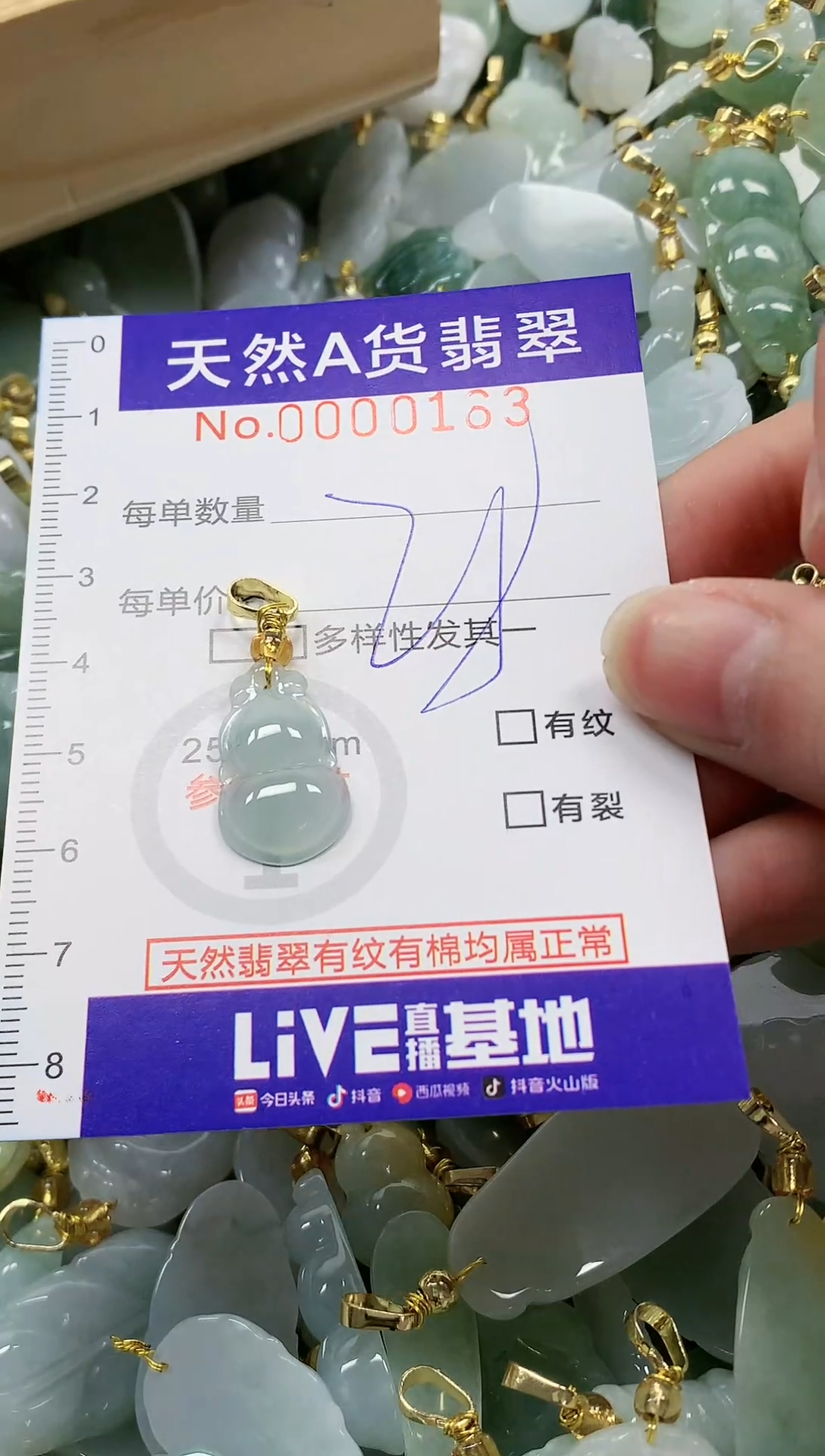 颈饰未镶嵌翡翠纯天然a货翡翠