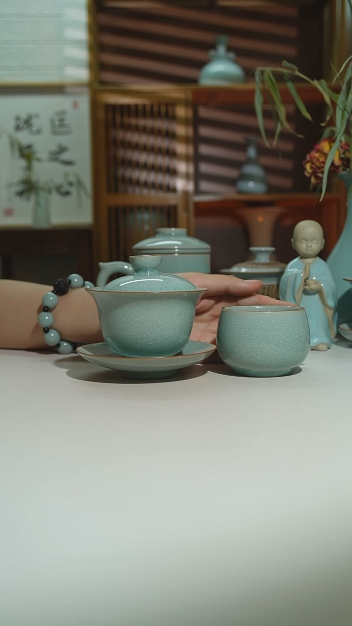 冰花元宝盖碗安全发货