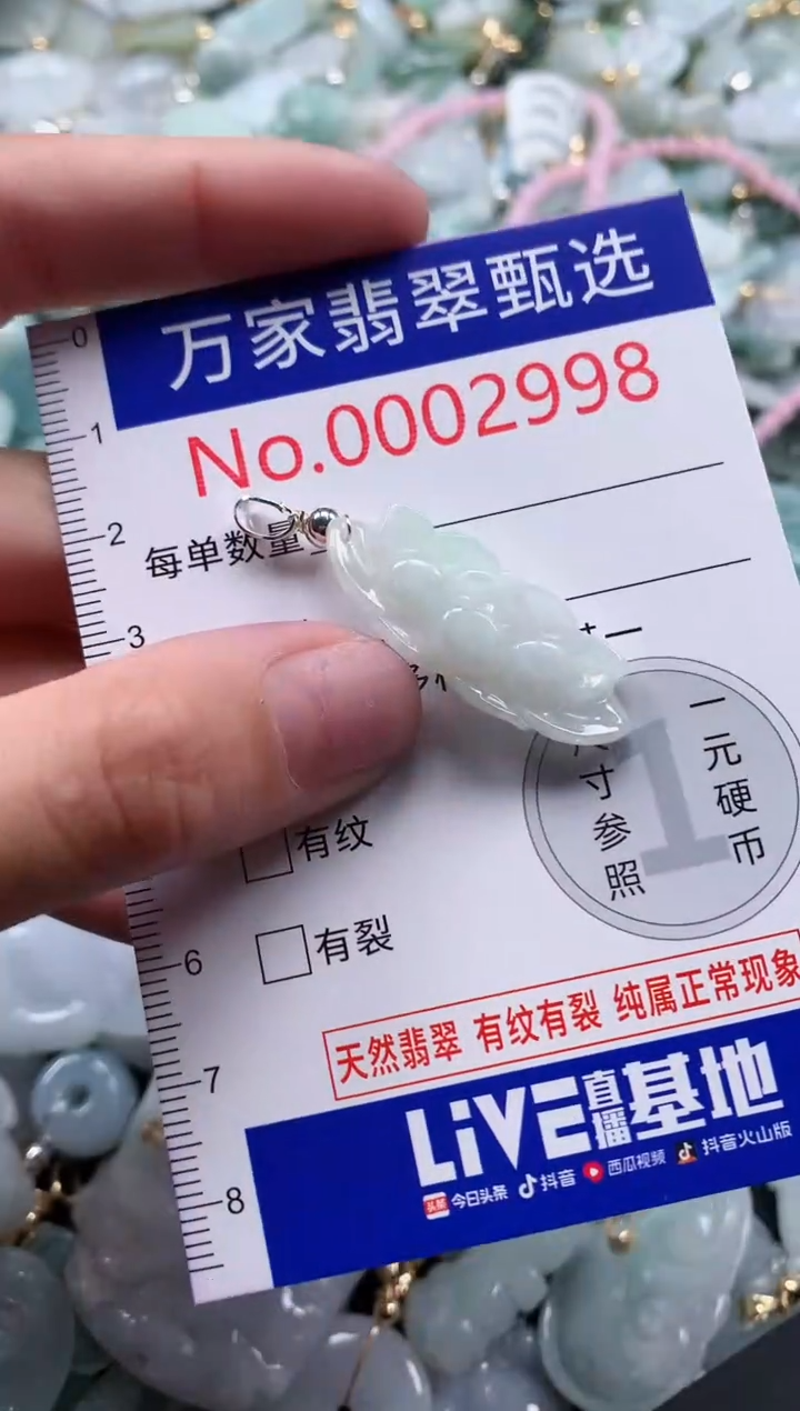 翡翠未镶嵌吊坠(不含链)2998
