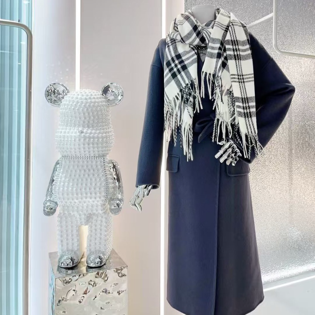 【筠筠粉丝福利】上海故事休闲风不掉色保暖羊绒围巾