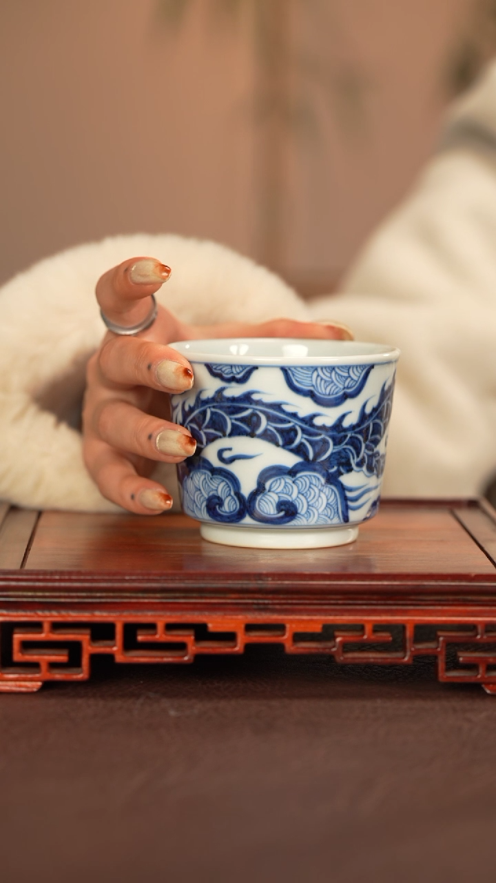 【闪购商品】杯子刘建锋窑景德镇手工手绘陶瓷