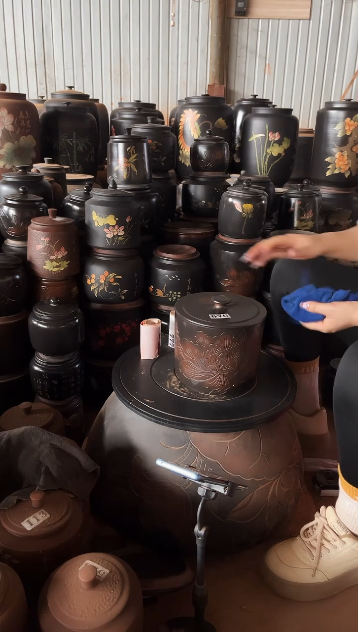 【闪购商品】壶瑕疵茶叶罐 676 小五饼牡丹花 