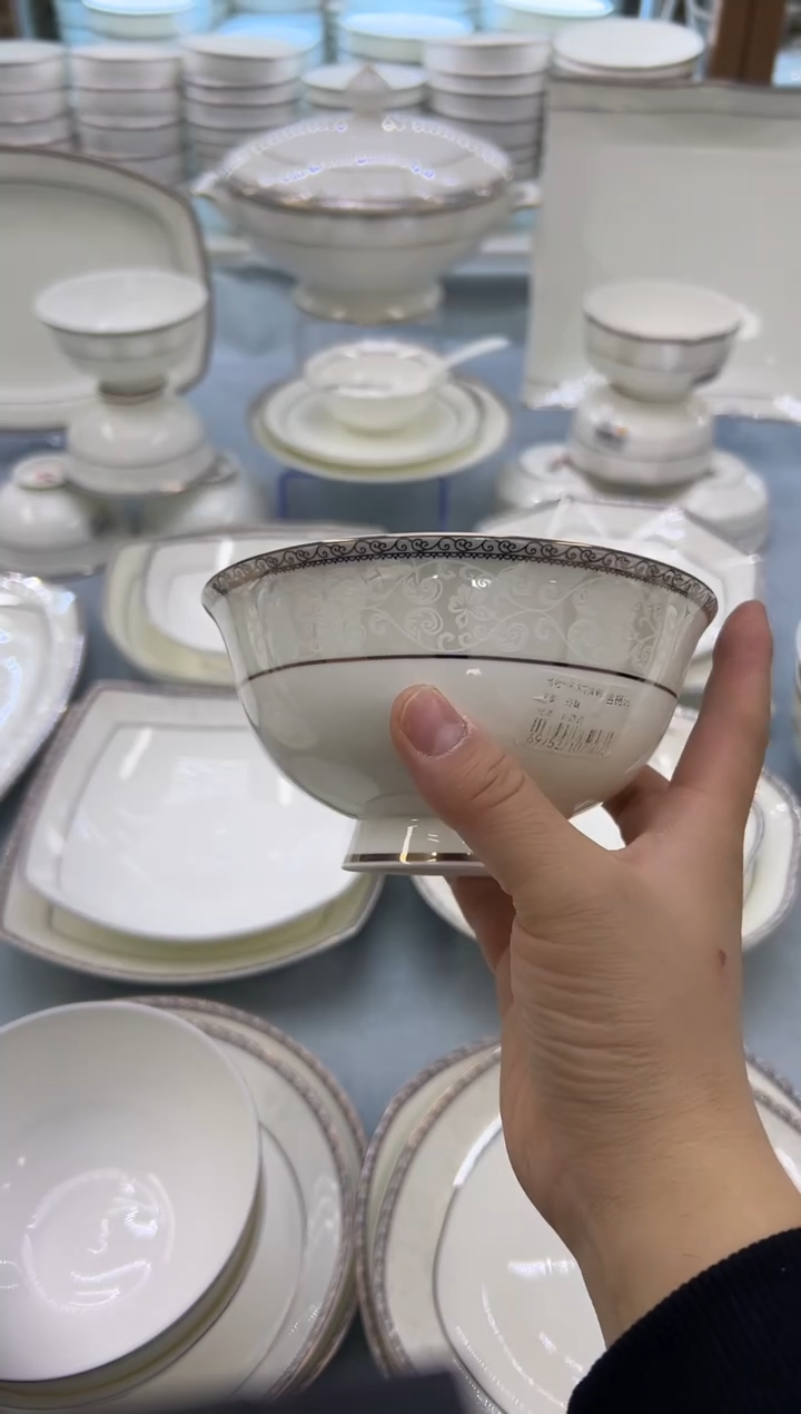 骨瓷玲珑5高12个  