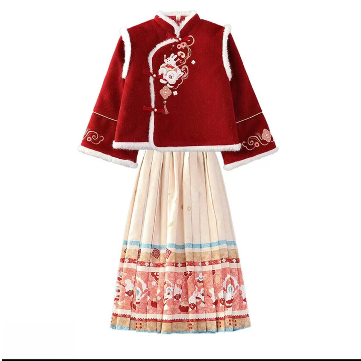 女童年货款加绒休闲套装205（不带包）