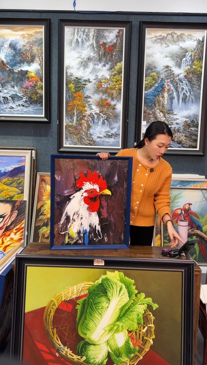 【闪购商品】油画21号 50*60 公鸡-手绘油画