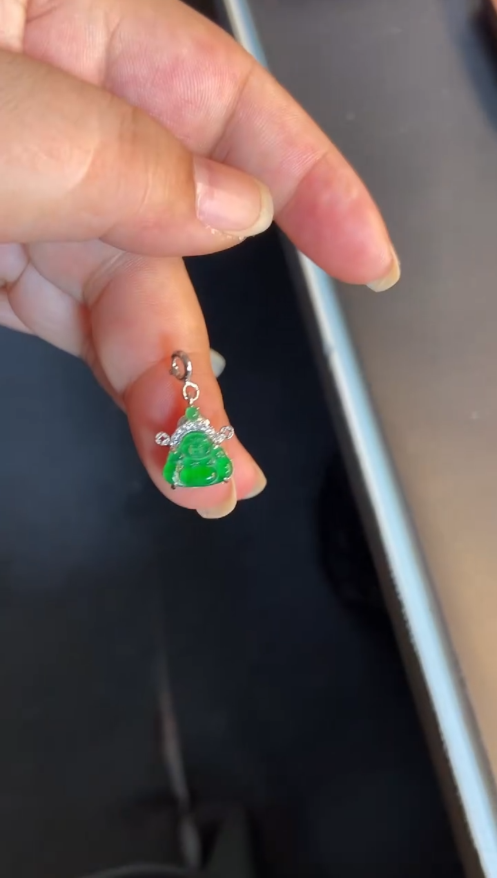 吊坠(不含链)银S925镶嵌翡翠1