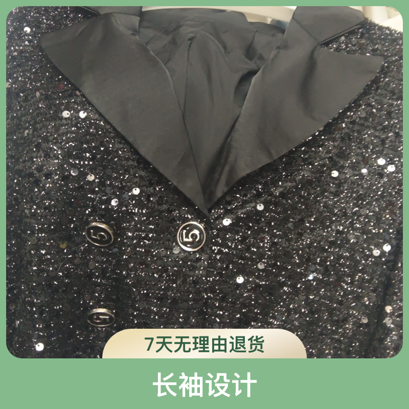 春季长袖纽扣女常规休闲风短外套抗皱秋季幂式穿搭