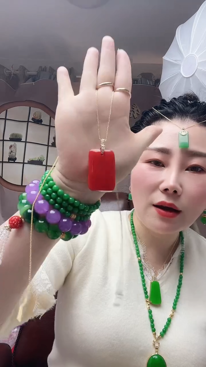 【闪购商品】翡翠颈饰14K金镶嵌A35号