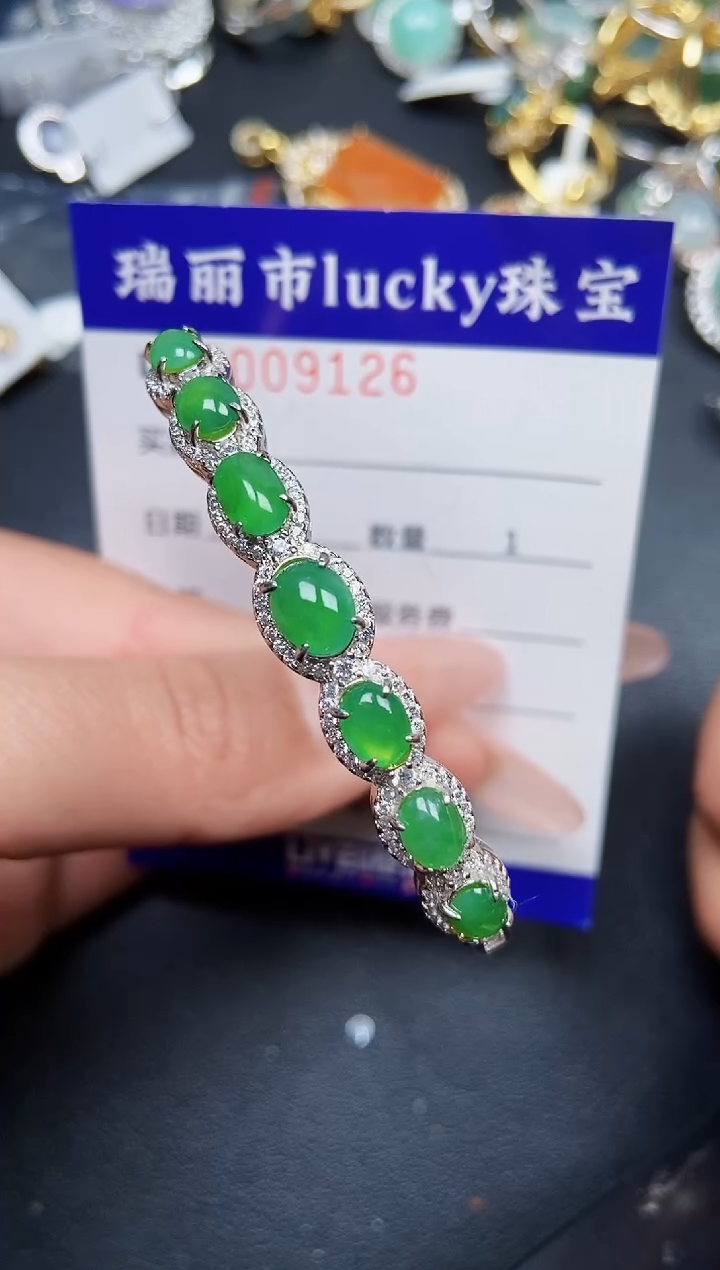 【闪购商品】翡翠颈饰银S925镶嵌9126