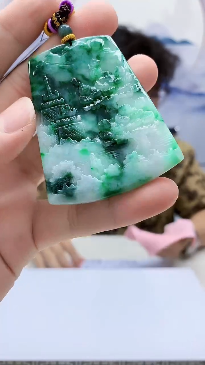 定制翡翠未镶嵌4688bb-毛货挂件78