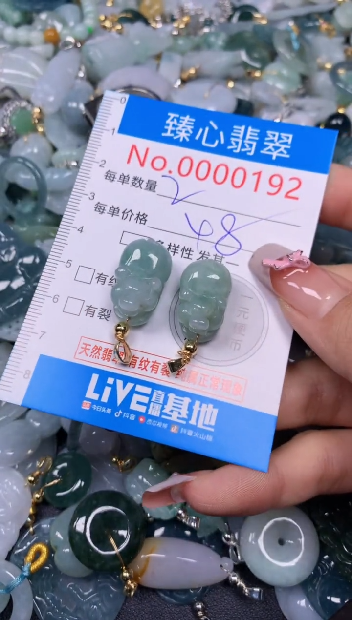 【闪购商品】翡翠颈饰未镶嵌含绳000192