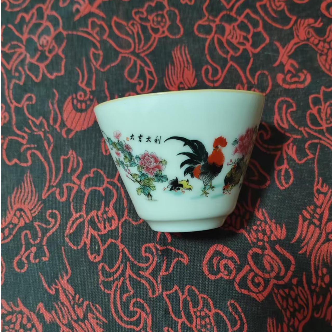 复古大鸡杯桌面摆件