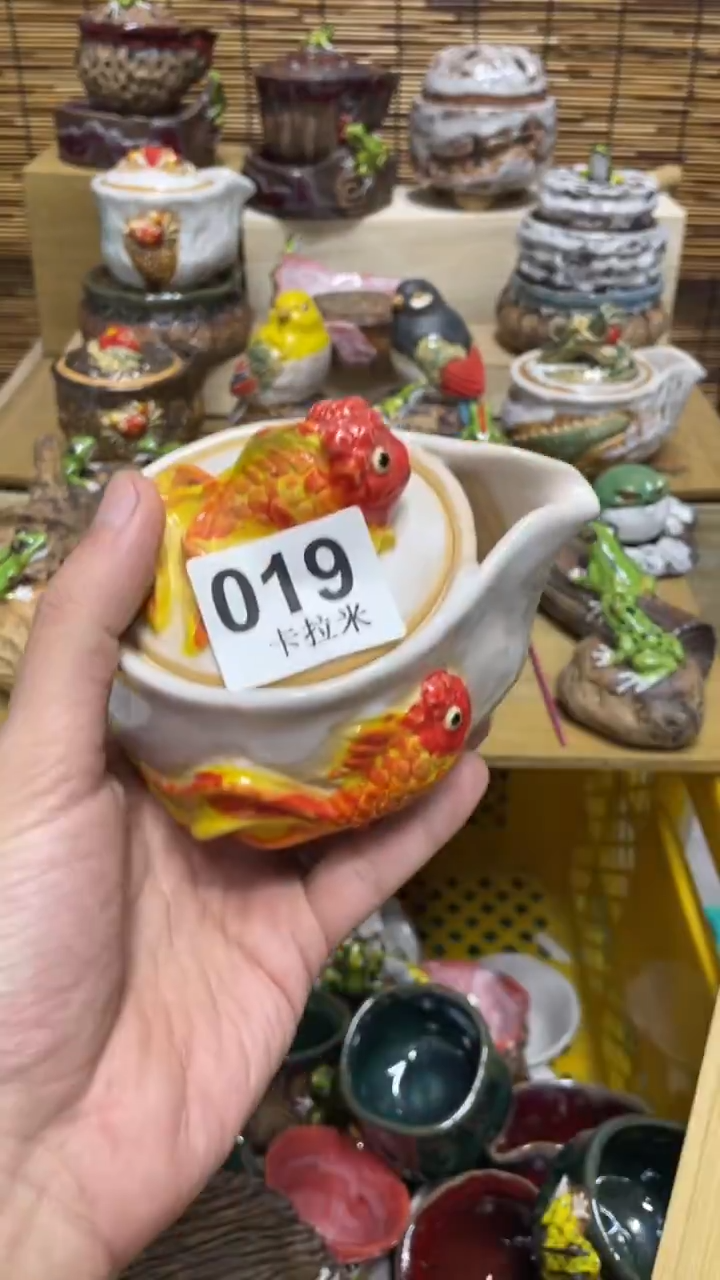 豆*?019精美粗陶手工柴烧