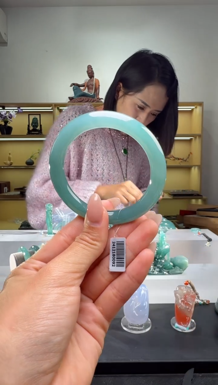 未镶嵌手镯翡翠54圈