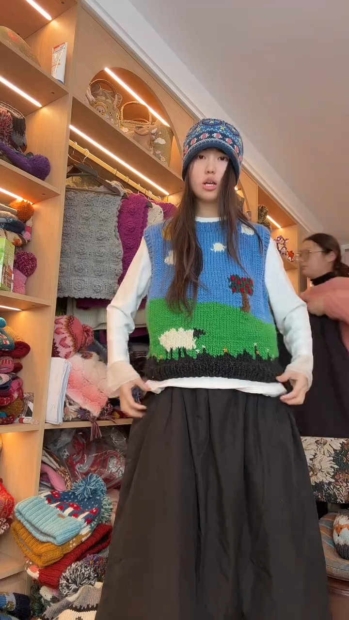 羊毛蓝天白云小羊马甲