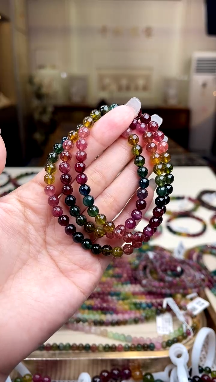 【闪购商品】碧玺/未镶嵌6mm+碧玺多圈多样性发货