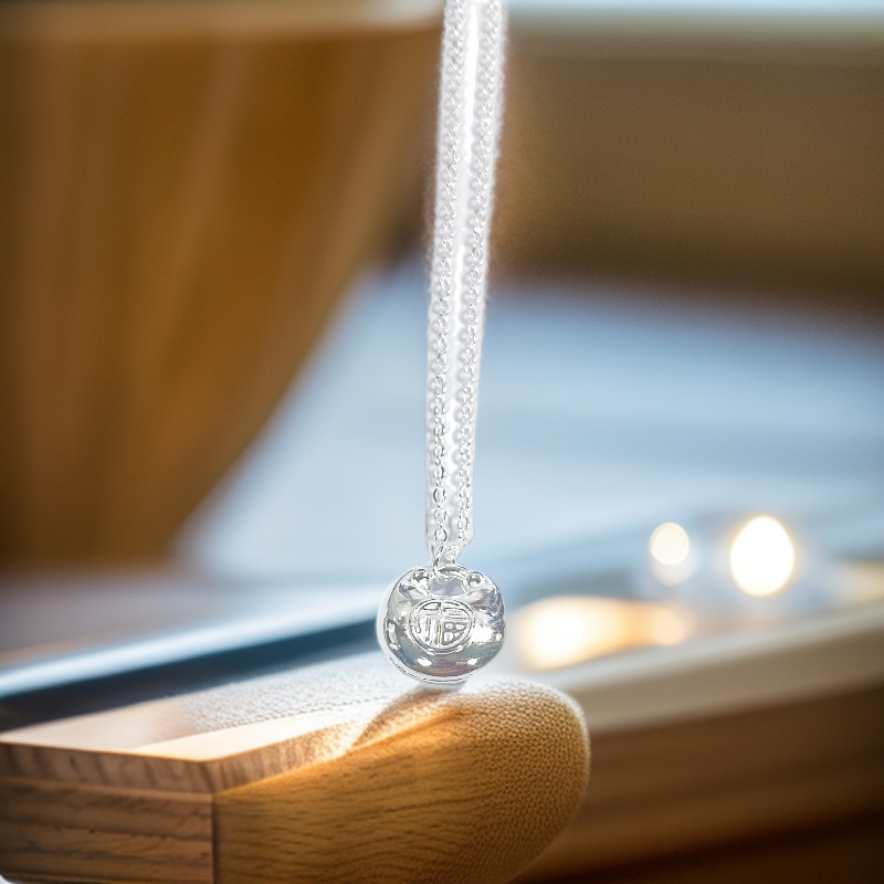 坠链均足银 轻奢小福袋项链