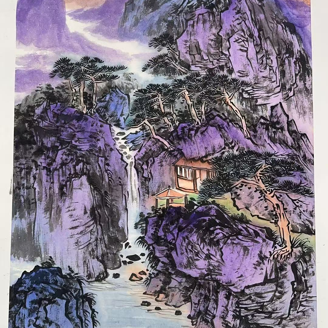 橱窗展示/二兄弟文化/苏珊/绘画/宣纸国画/有证书/不带框