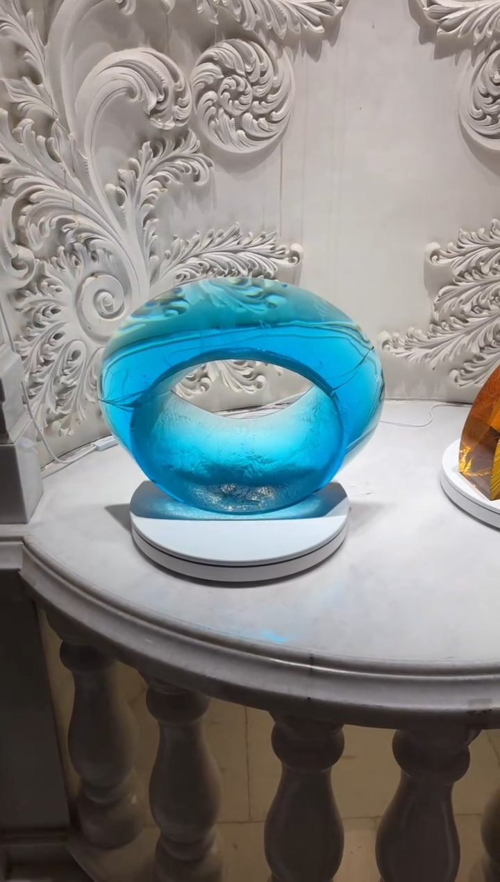 【闪购商品】茶宠圆形冰川艺术摆件