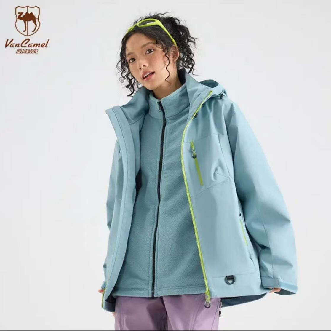 VANCAMEL/西域骆驼春季户外防风夹克潮流情侣男装外套KZL25015S