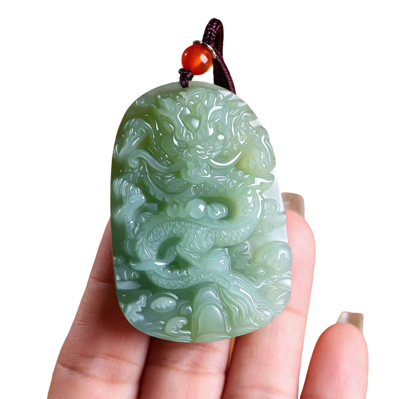 【正品保真可复检】和田大龙牌吊坠