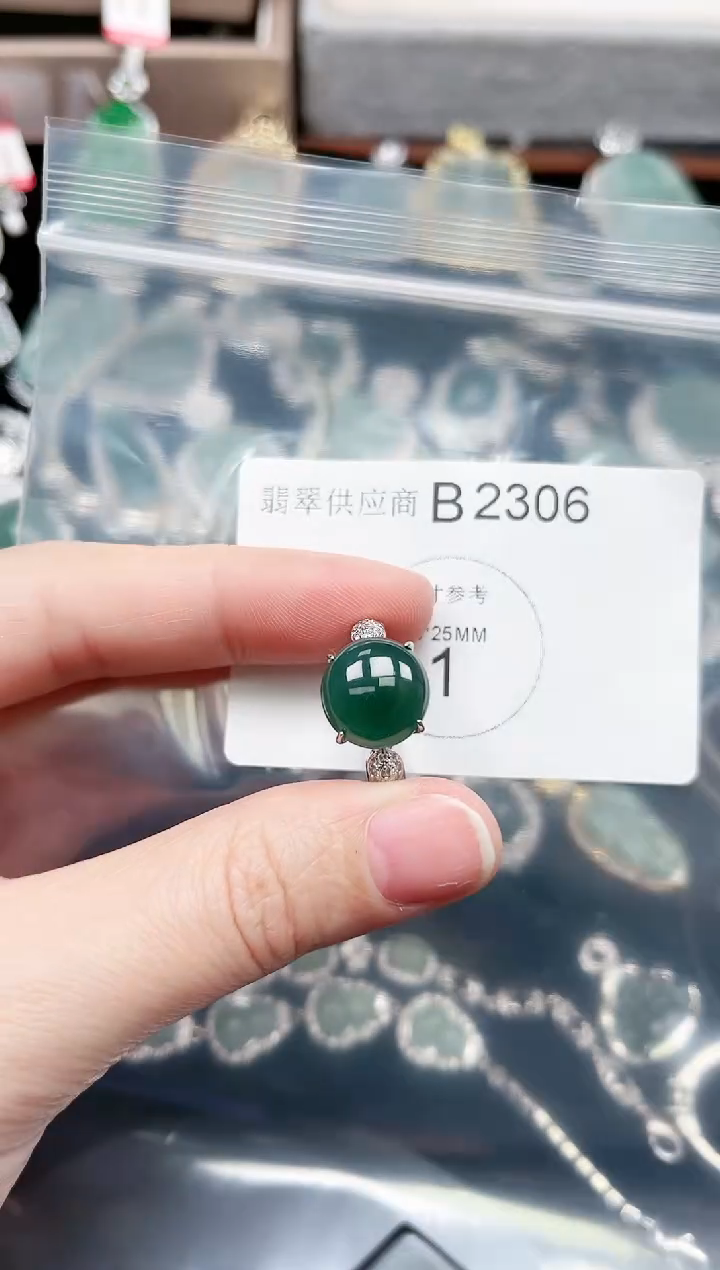 【闪购商品】翡翠颈饰未镶嵌2306赠皮绳