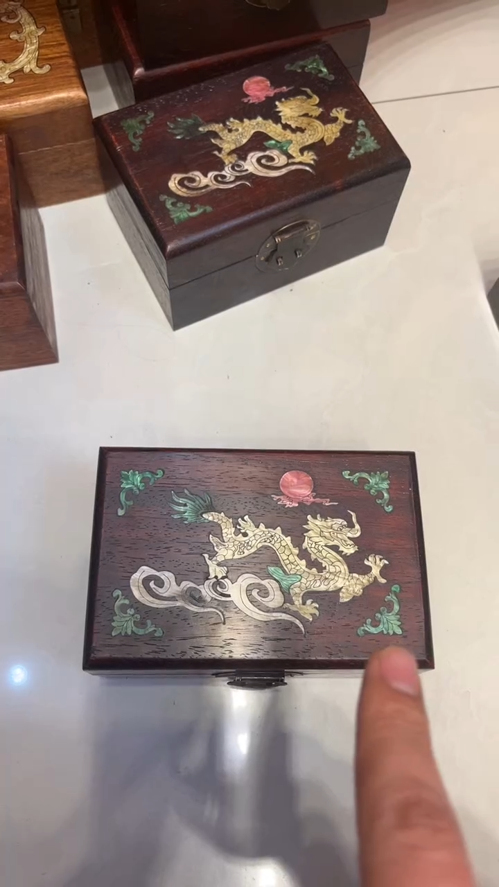 【闪购商品】木螺钿龙首饰盒 收纳盒