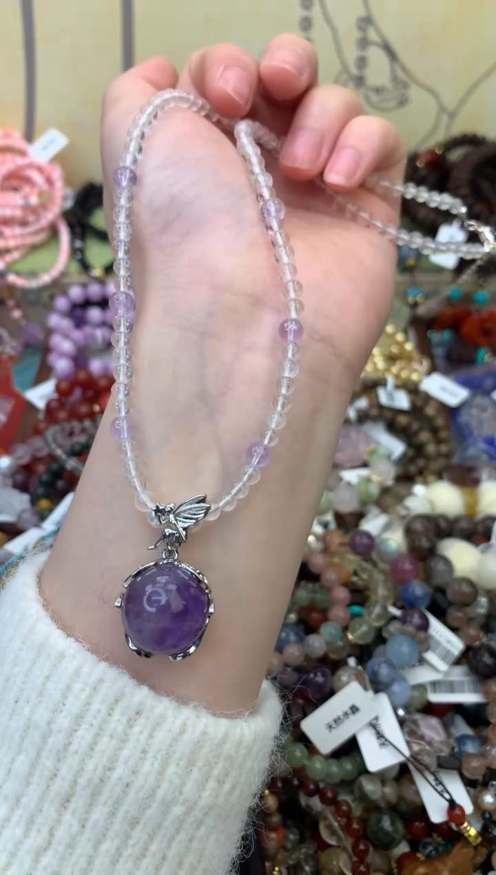 颈饰未镶嵌紫晶483