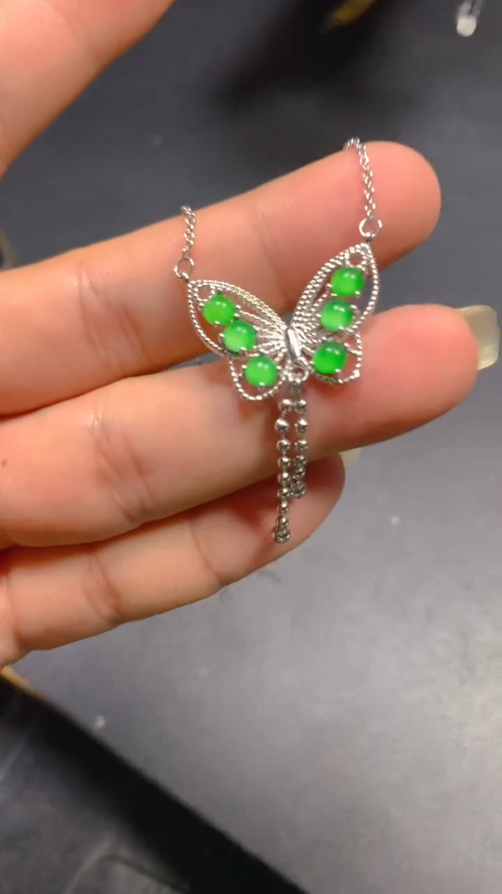 【闪购商品】翡翠项链未镶嵌0145844442/多样性发一