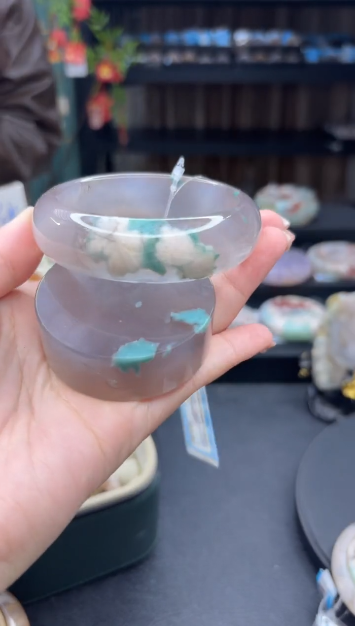 【闪购商品】石英质玉手镯未镶嵌875（58圈赠送镯心）